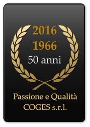 2016 1966 50 anni   Passione e Qualità COGES s.r.l. Passione e Qualità COGES s.r.l.